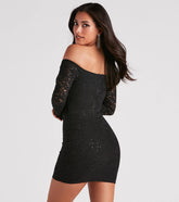 A Lil Shimmer Sequin Lace Dress
